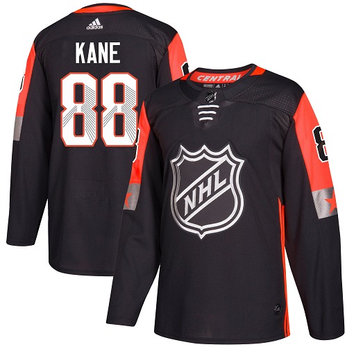 Adidas Blackhawks #88 Patrick Kane Black 2018 All-Star Central Division Authentic Stitched NHL Jersey - Click Image to Close